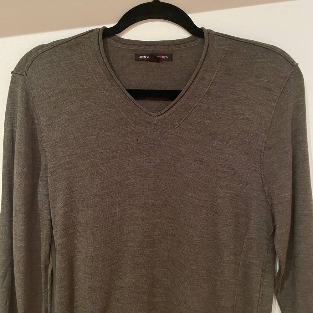 John Varvatos men’s V-Neck Sweater - Medium